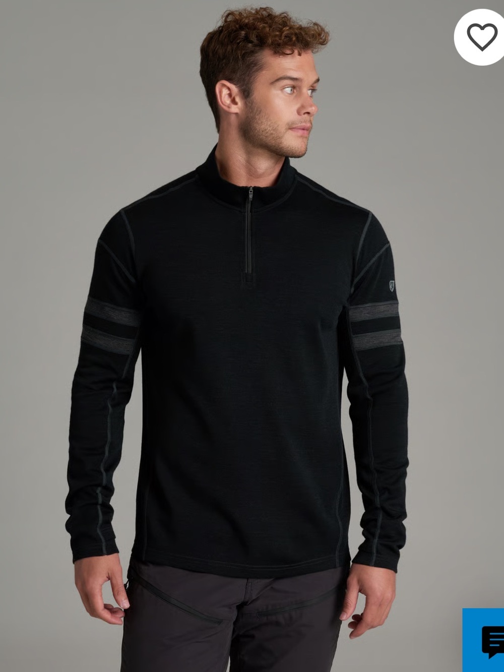 KÜHL Team Merino 1/4 Zip Men’s 100% Merino Wool Pullover Sweater